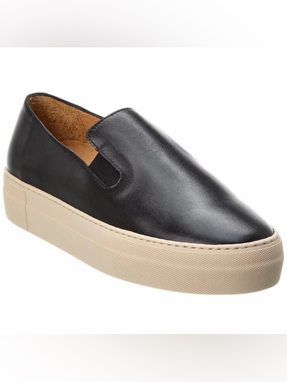Frame Denim LeRen Leather Slip On Platform Sneakers